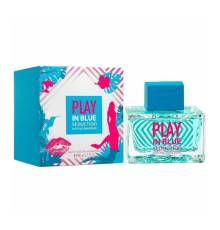 Оригинал Antonio Banderas Play In Blue Seduction For Woman 80 ml edt TESTER