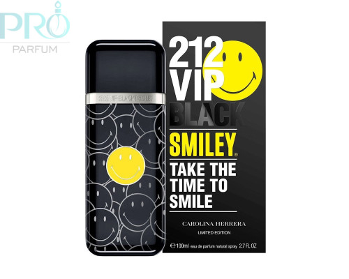 Оригинал Carolina Herrera 212 VIP Black Smiley 100 ml edp