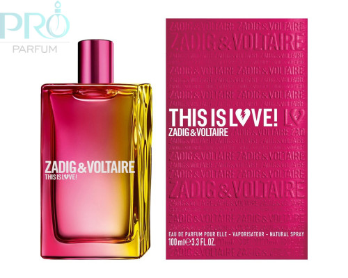 Оригинал Zadig & Voltaire This Is Love! 100 ml edp TESTER
