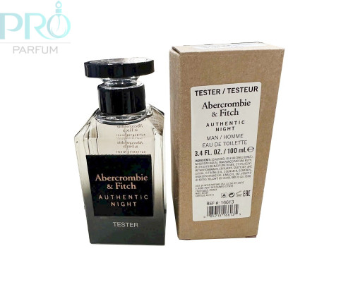 Оригинал Abercrombie & Fitch Authentic Night Man 100 ml edt TESTER