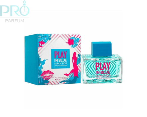 Оригинал Antonio Banderas Play In Blue Seduction For Woman 80 ml edt TESTER