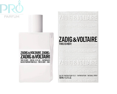 Оригинал Zadig & Voltaire THIS IS HER! For Women отливант 10 ml с атомайзером
