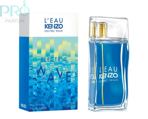 Оригинал Kenzo L`EAU PAR ELECTRIC WAVE Eau De Toilette For Men 50 ml edt TESTER