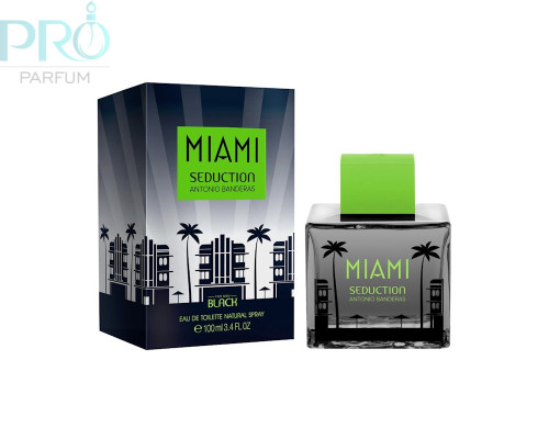 Оригинал Antonio Banderas Miami Seduction In Black 100 ml edt TESTER