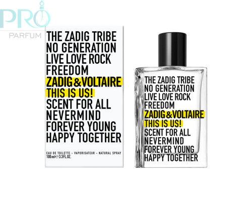 Оригинал Zadig & Voltaire This Is Us! отливант 20 ml с атомайзером